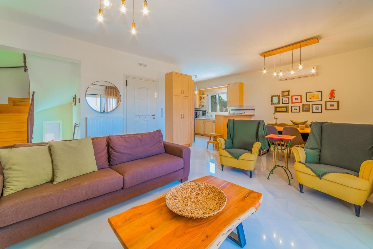 Estella Villa With Pool, Children Area, Bbq & Magnificent Views! Αστέρι Εξωτερικό φωτογραφία