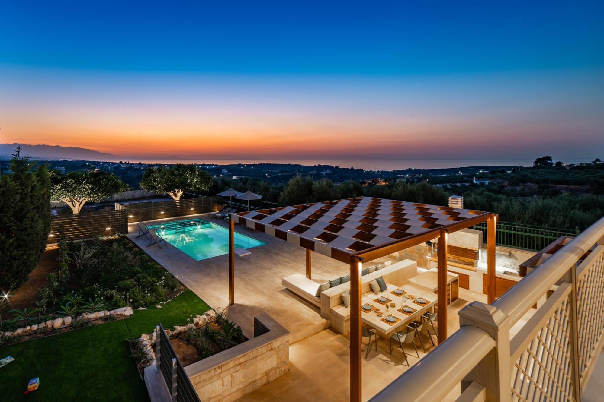 Estella Villa With Pool, Children Area, Bbq & Magnificent Views! Αστέρι Εξωτερικό φωτογραφία